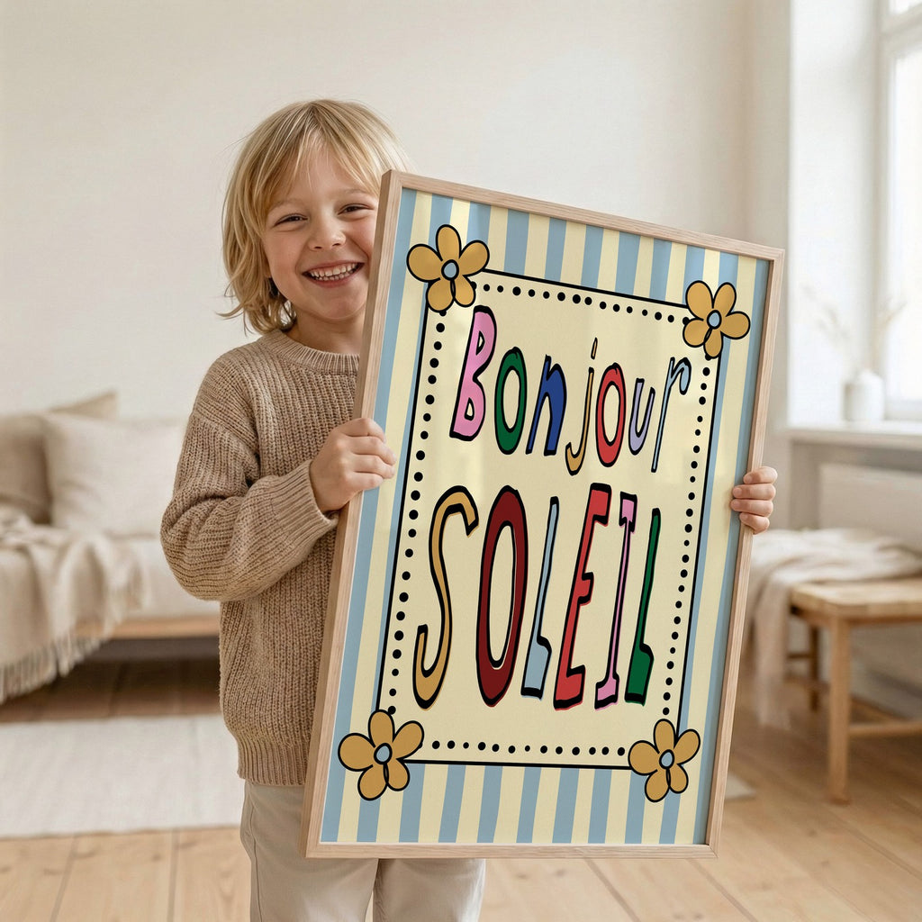 Kids - Affiche Bonjour Soleil - Multi