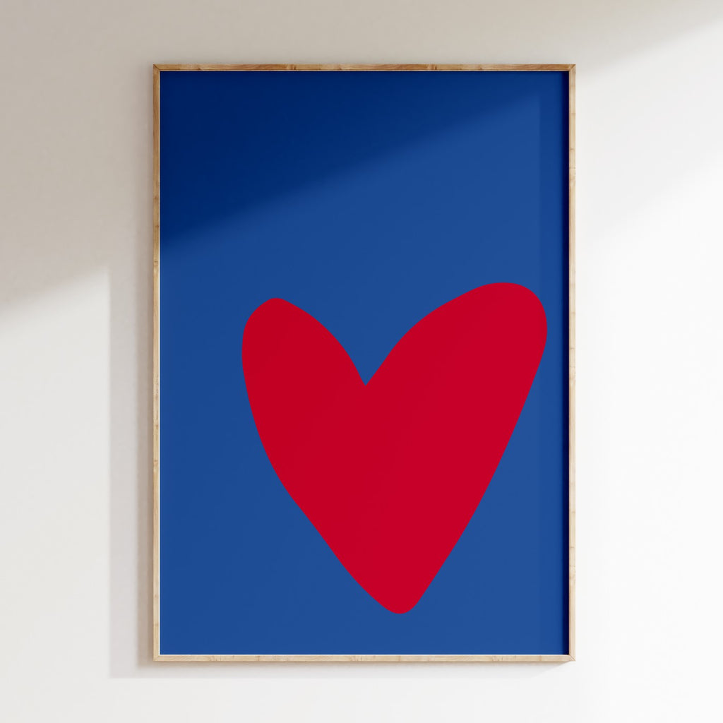 Kids - Affiche Heart - Bleu
