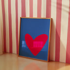 Kids - Affiche Heart - Bleu
