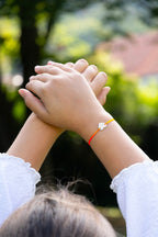 Orange Heart Bracelet - Orange
