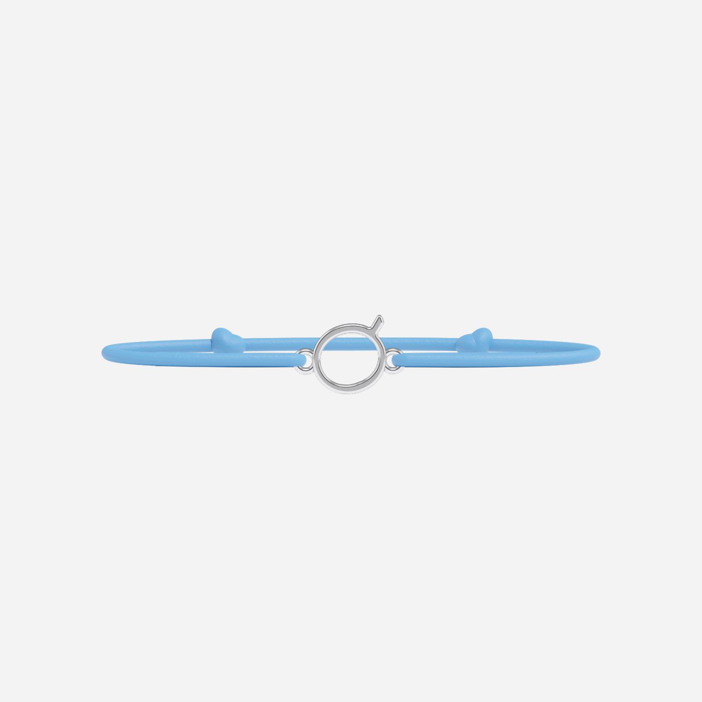 Pulsera Letras Bañada en Plata - Niño - Azul Cielo