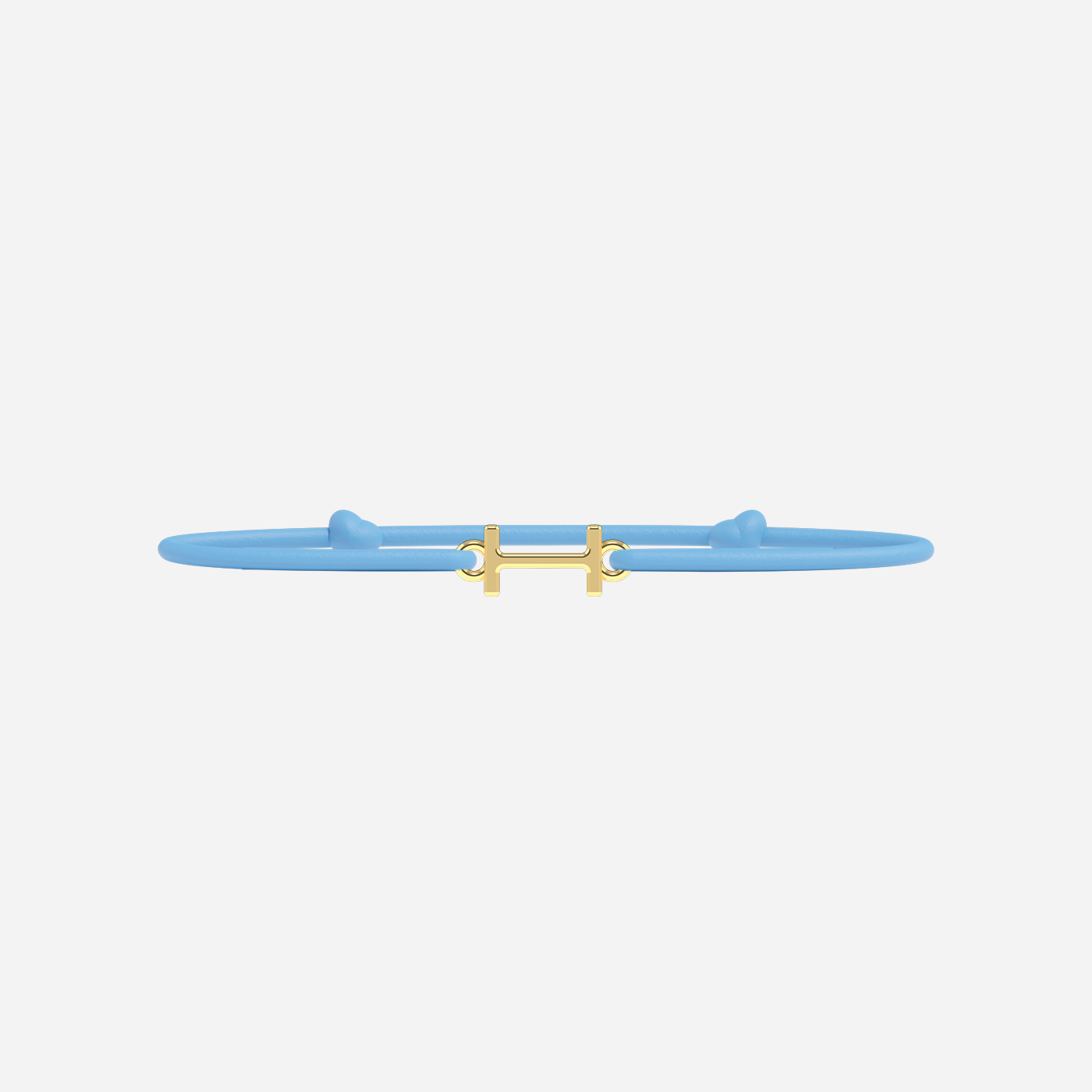 Pulsera Letras Doradas - Niño - Azul Cielo