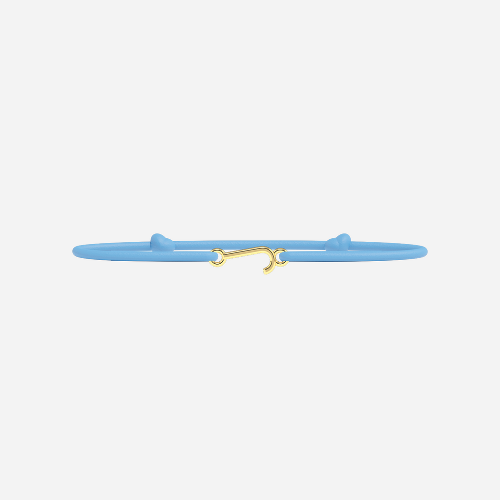 Pulsera Letras Doradas - Niño - Azul Cielo
