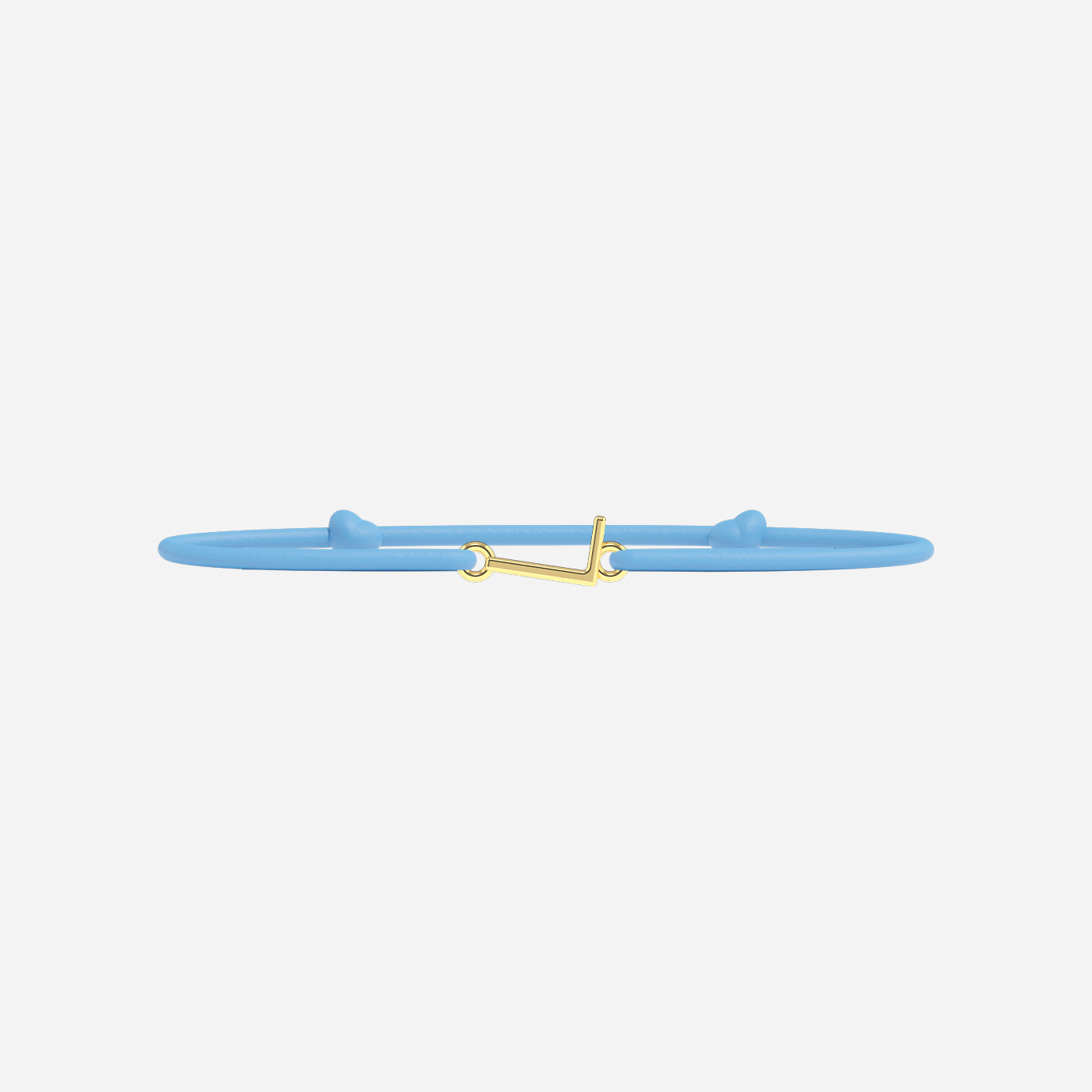 Pulsera Letras Doradas - Niño - Azul Cielo