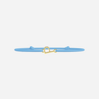 Pulsera Letras Doradas - Niño - Azul Cielo