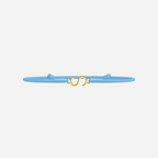 Pulsera Letras Doradas - Niño - Azul Cielo