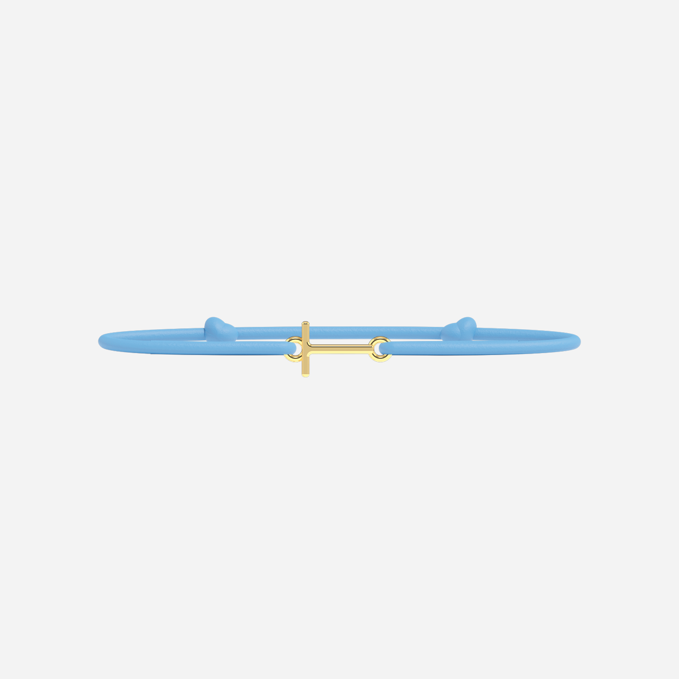 Pulsera Letras Doradas - Niño - Azul Cielo
