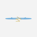 Pulsera Letras Doradas - Niño - Azul Cielo