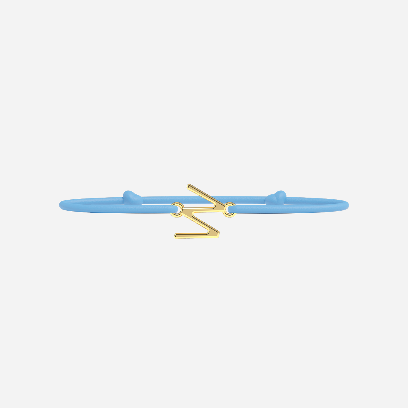 Pulsera Letras Doradas - Niño - Azul Cielo