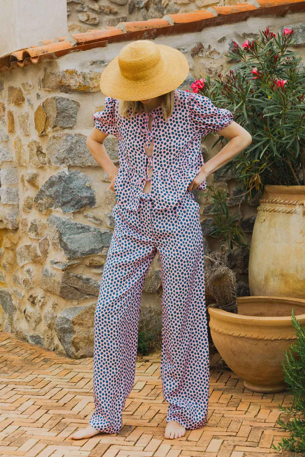 Pantalon Tilda Flower Drops