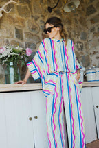 Théodore Pantalones Rainbow Lines