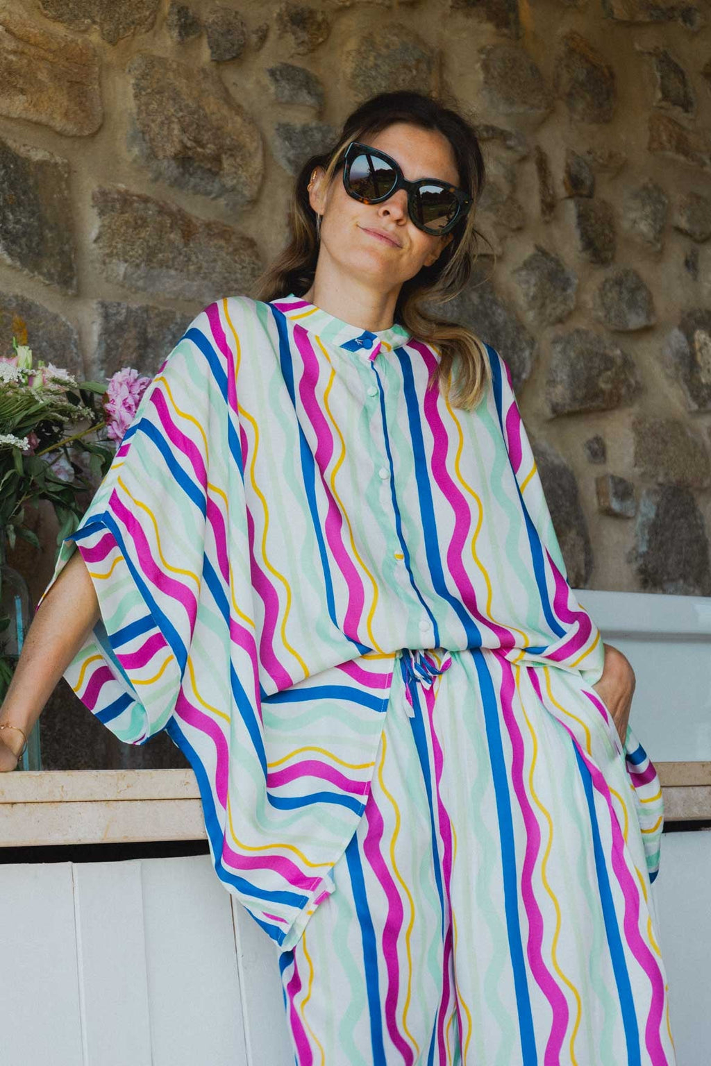 Camisa Maud Líneas Arcoiris