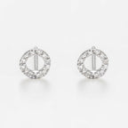 Pendientes "Simplicity" D 0.10" Simplicity" D 0.10Ct/24 - Oro blanco 375/1000