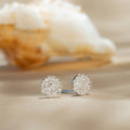Boucles D'Oreilles "Ronds Scintillants" - Diamants 0,2Ct/68 - Or Blanc