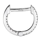 "Perfect Creole" Earrings D0.08/42 - 375/1000 White Gold