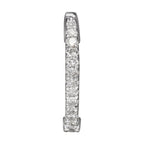 "Perfect Creole" Earrings D0.08/42 - 375/1000 White Gold
