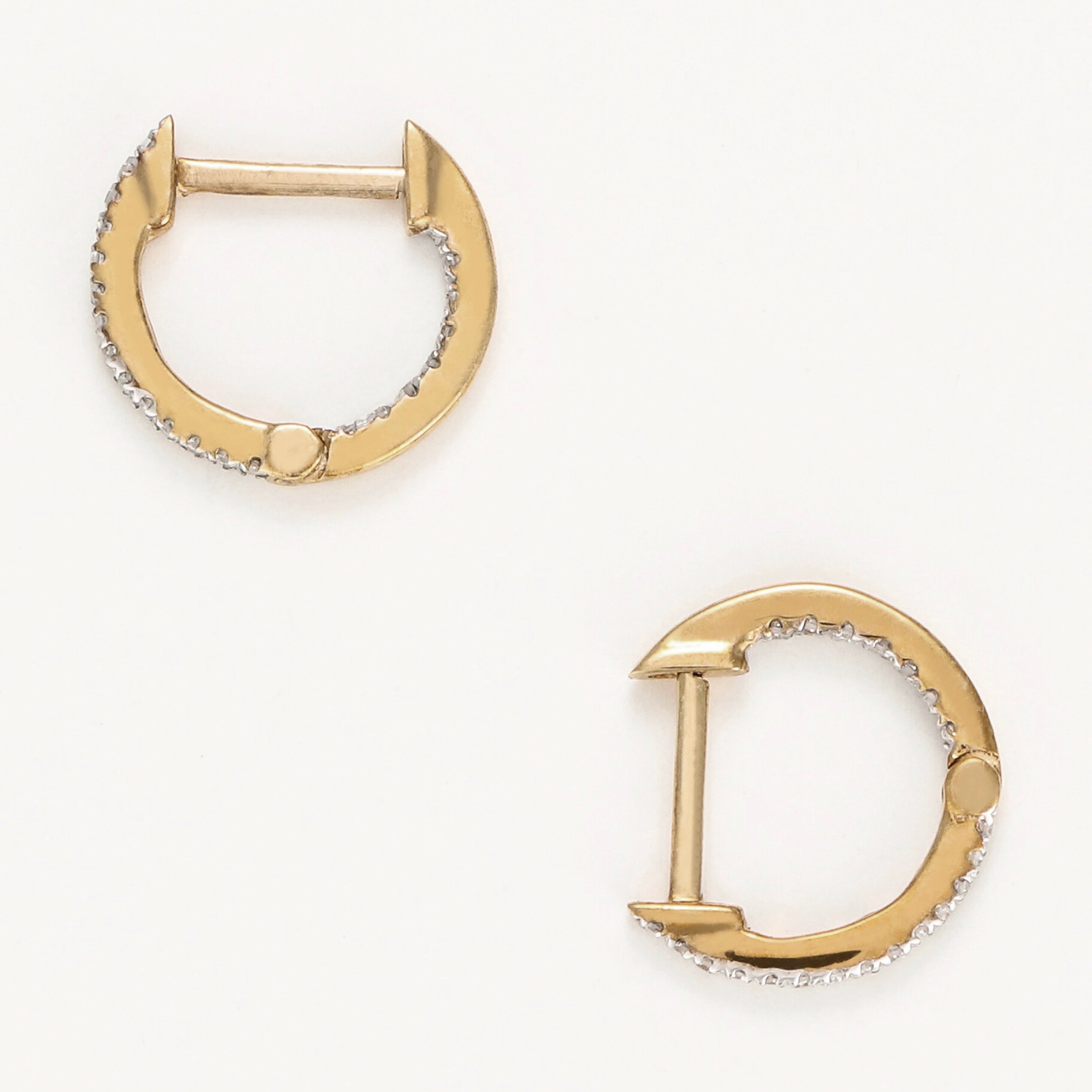 Pendientes "Perfect Créoles" Diamante 0,08/42 - Oro Amarillo 375/1000