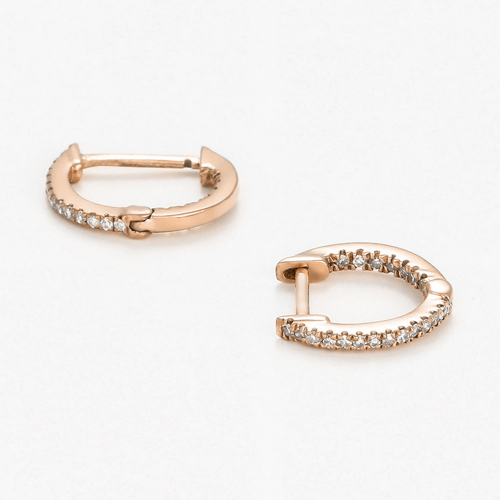 Pendientes "Criolla Perfecta" D0.08/42 - Oro Rosa 375/1000