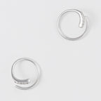 Boucles D'Oreilles "Joli Tourbillon Diamant" D0,03/10 - Or Blanc