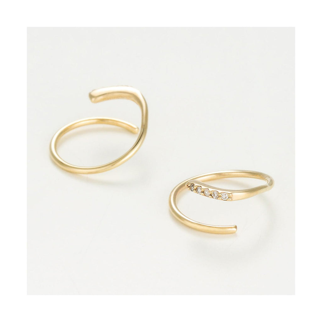 “Pretty Diamond Tourbillon” Earrings D0.03/10 – 375/1000 Yellow Gold