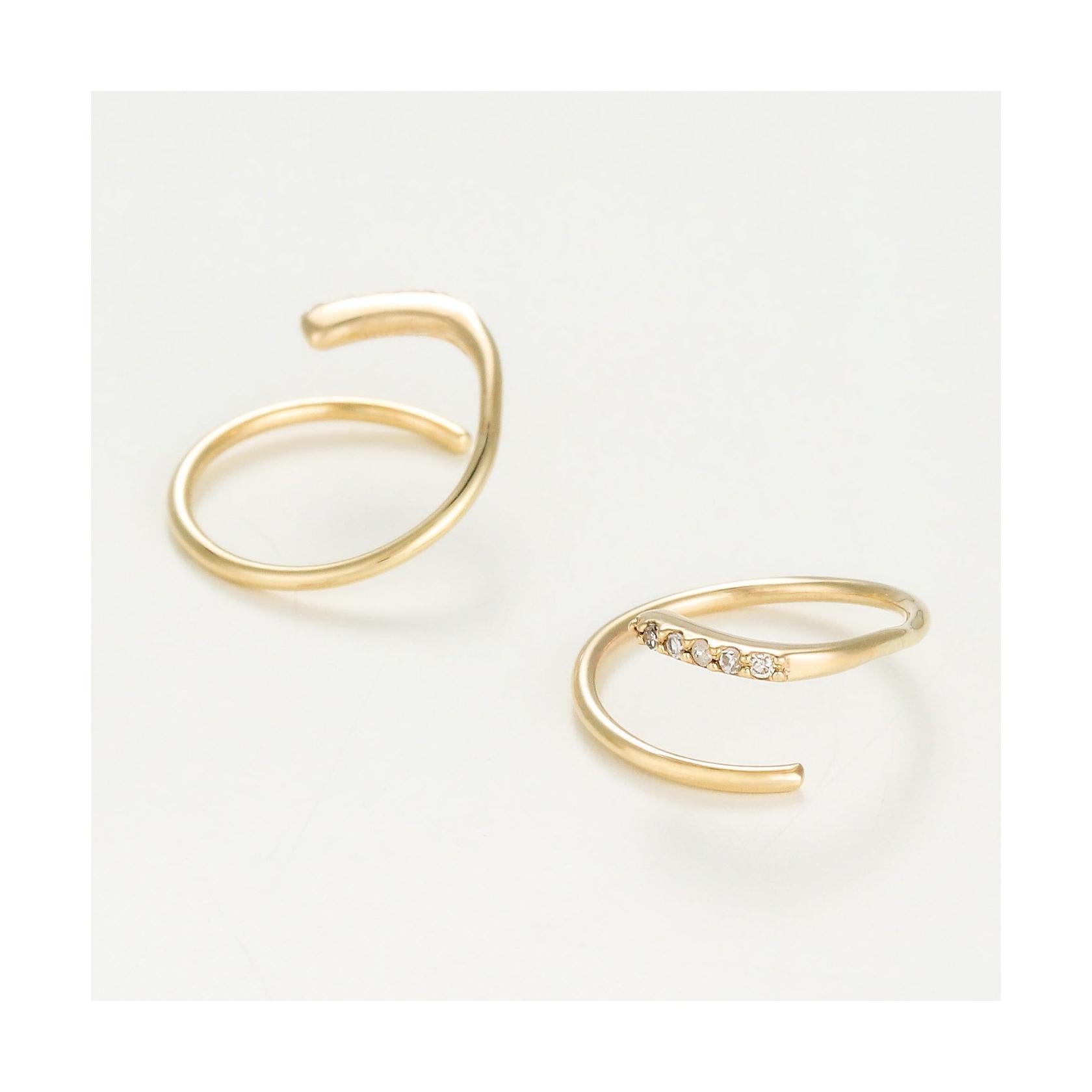 “Pretty Diamond Tourbillon” Earrings D0.03/10 – 375/1000 Yellow Gold