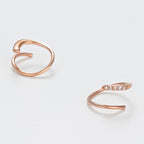 Boucles D'Oreilles "Joli Tourbillon Diamant" D0,03/10