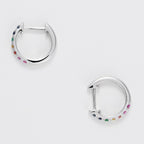 “Colorful Love” Earrings – 375/1000 White Gold