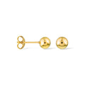 "3mm Gold Studs" Yellow Gold Earrings 375/1000