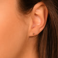 “Puce 3Mm” Earrings 375/1000 Yellow Gold