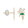 Boucles D'Oreilles Enfant "Fée Clochette" Or Jaune 375/1000