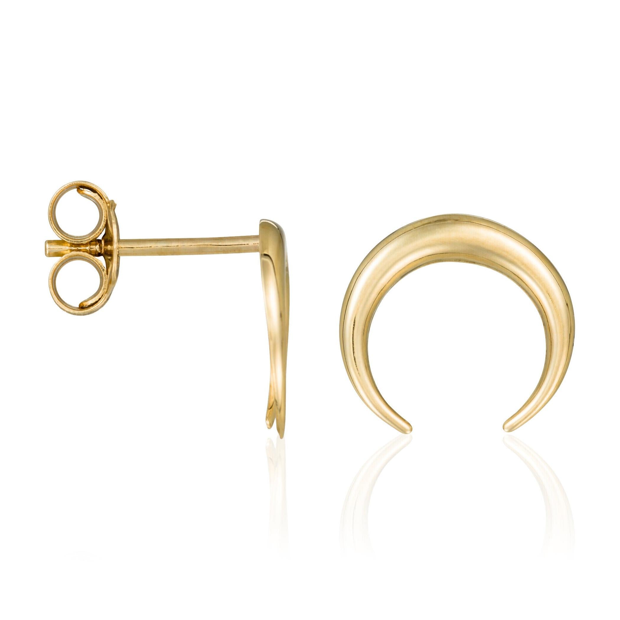 Pendientes “Media Luna” – Oro Amarillo 375/1000