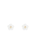 Children's Earrings "Jolie Margherite" Mother-of-Pearl And 375/1000 Yellow Gold