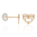 Boucles D'oreilles Enfant "Dauphins Merveilleux" Or Jaune 375/1000