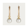 “Isla Perla” Earrings 375/1000 Yellow Gold