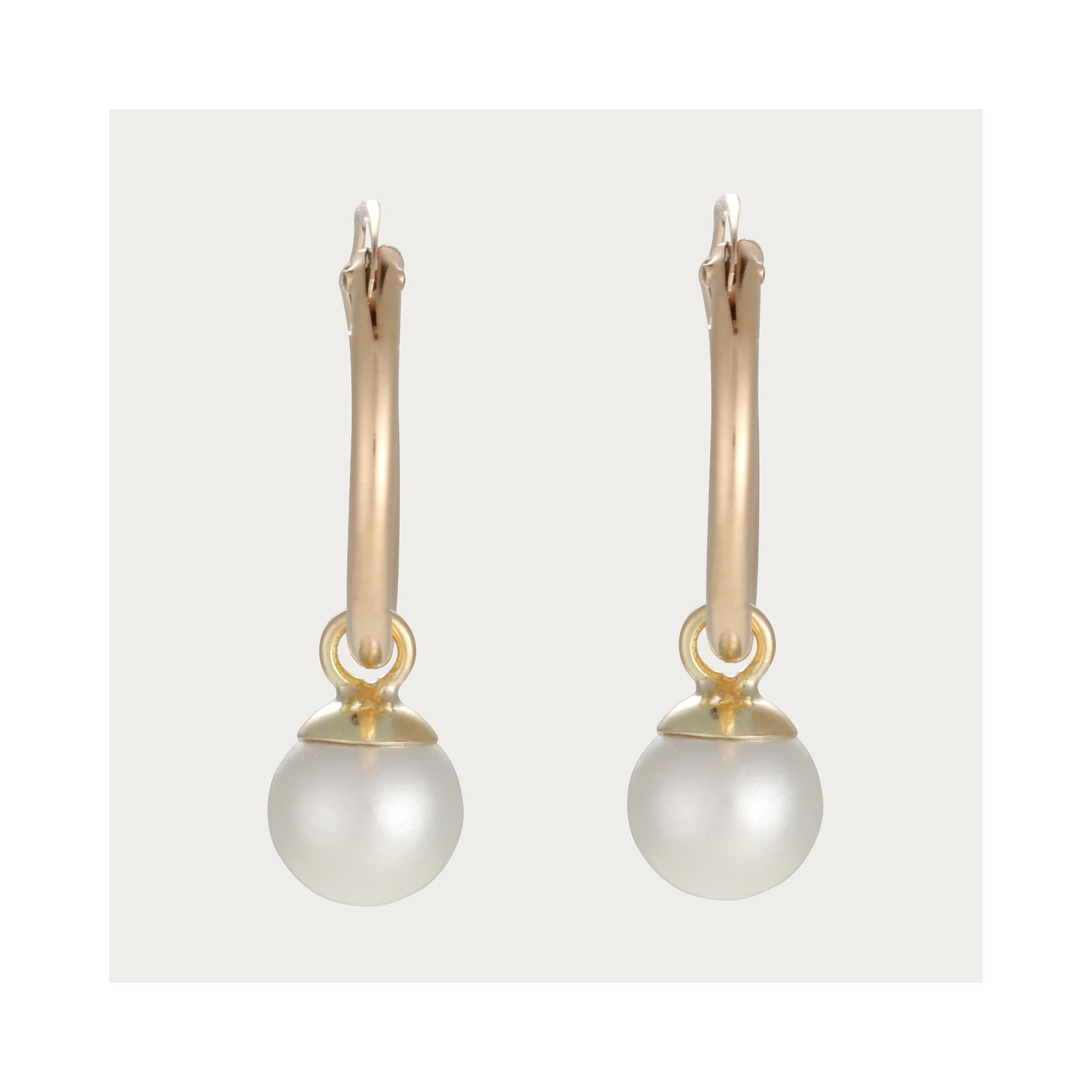 “Isla Perla” Earrings 375/1000 Yellow Gold