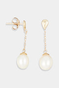 Boucles D'oreilles "Aueri" Or Jaune 375/1000 et Perle