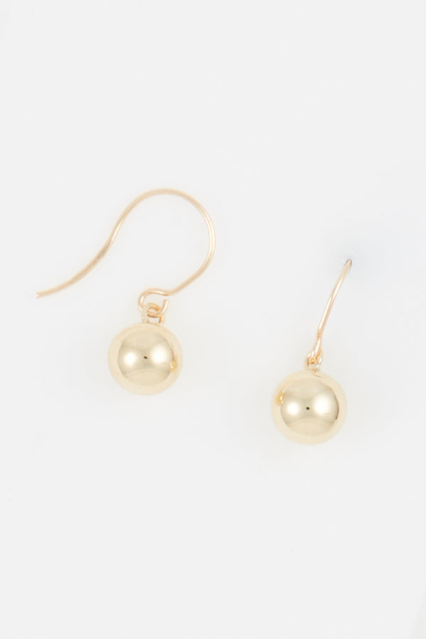 "Sevilla" Earrings 6Mm Yellow Gold 375/1000