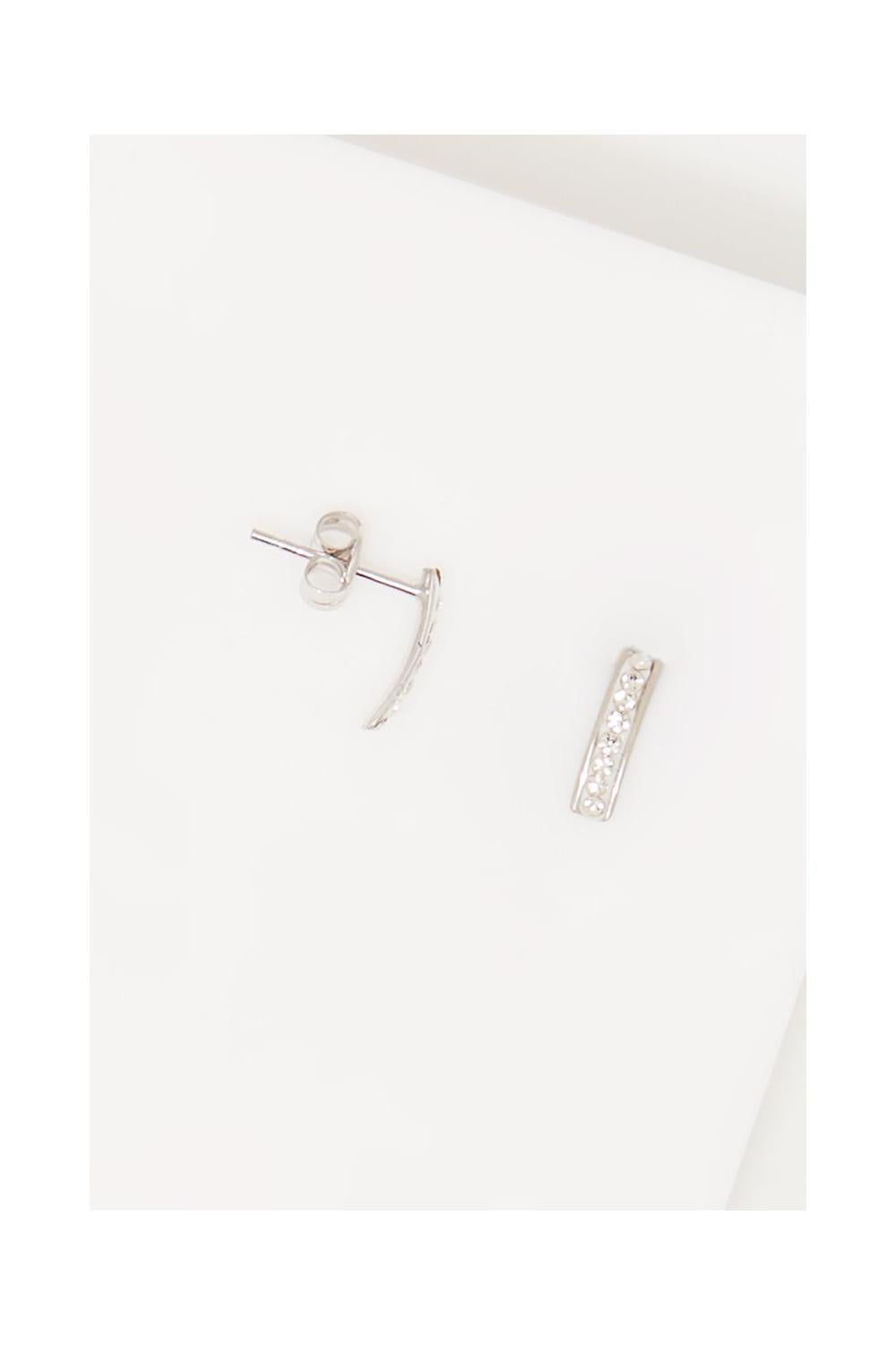 Pendientes “Olvera” Oro blanco 375/1000 y Circonitas