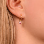 Pendientes “Rosa” Oro amarillo 375/1000