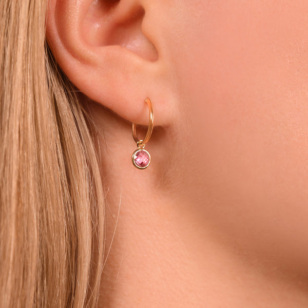 Pendientes “Rosa” Oro amarillo 375/1000