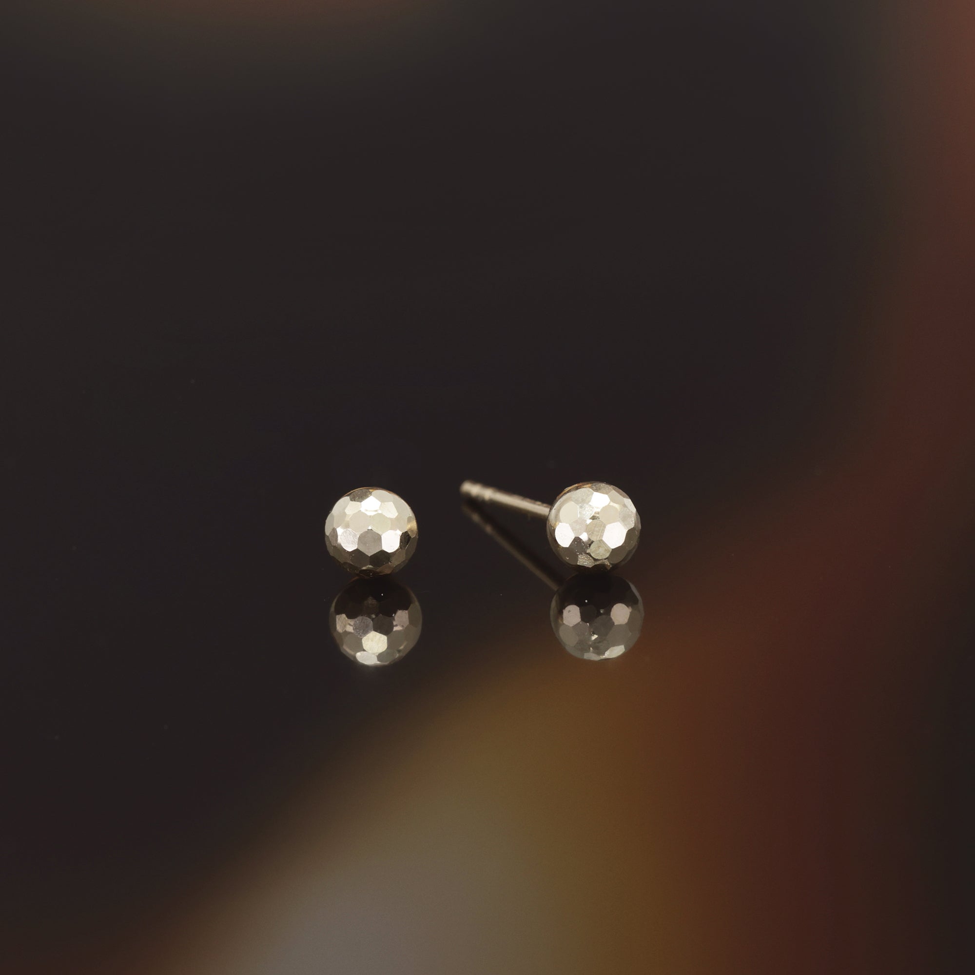 Boucles D'Oreilles " Boule 4Mm" Or Jaune 375/1000