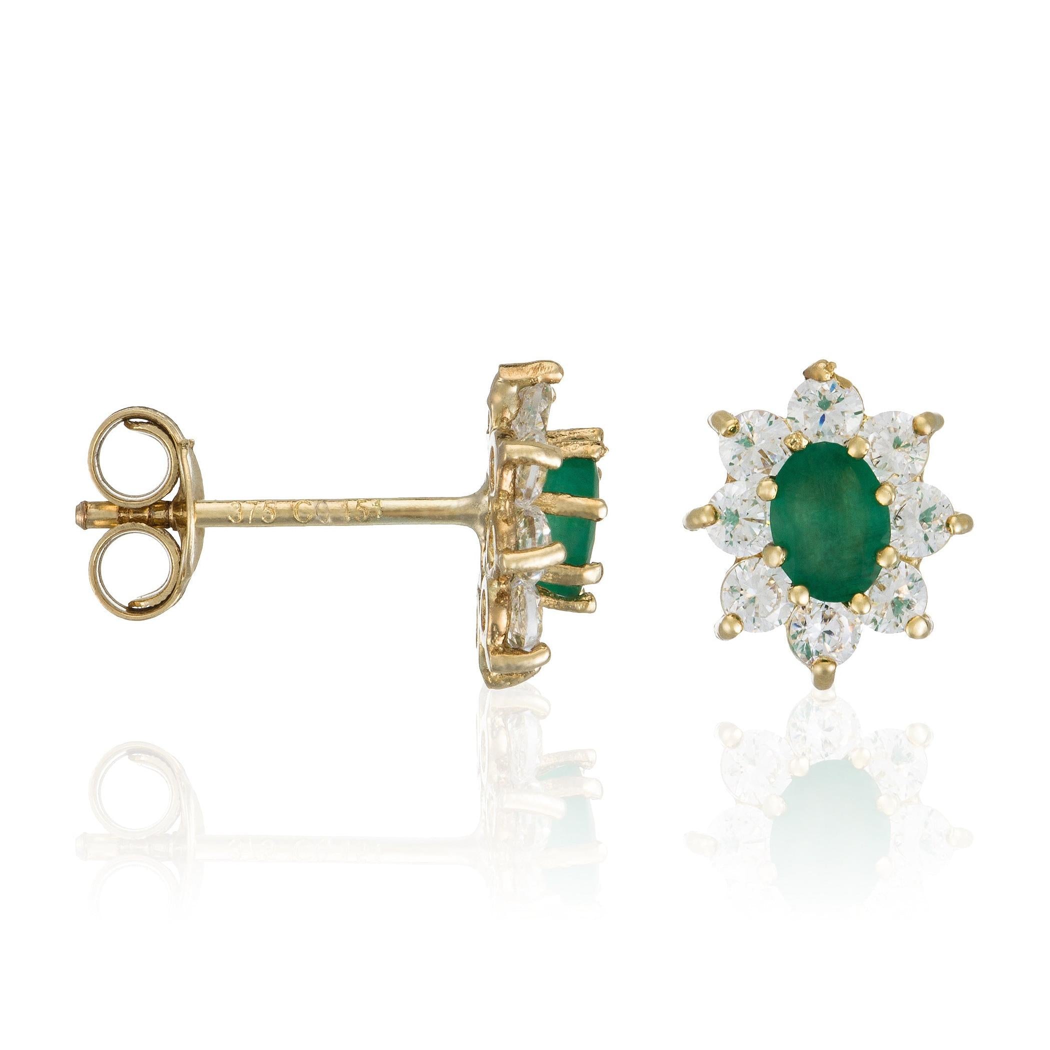 Pendientes “Margarita Esmeralda” 0.20Ct/2
