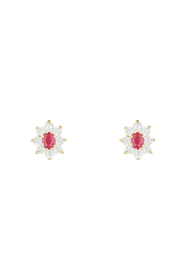 "Marguerite Rubis" Earrings 0.23Ct/2