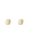 Boucles D'Oreilles Enfant "Petit Coeur" Or Bicolore 375/1000
