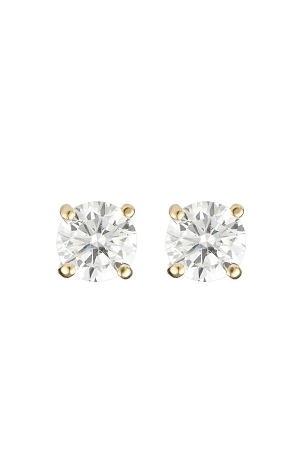 Pendientes “Simply You 3Mm” Oro amarillo 375/1000 y circonitas