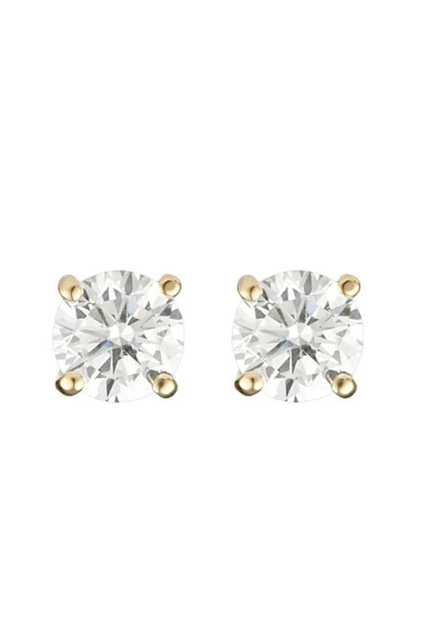“Simply You 3Mm” Earrings 375/1000 Yellow Gold And Zirconium