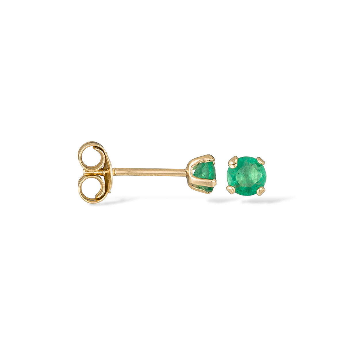 “3mm Emeralda Chip” Earrings: 0.24ct/2