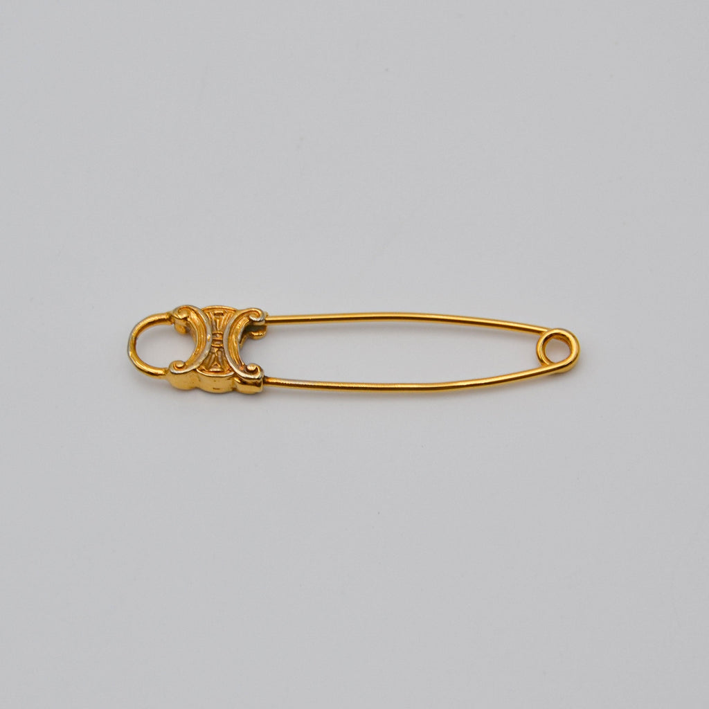 Céline Pin Triomphe Logo Brooch