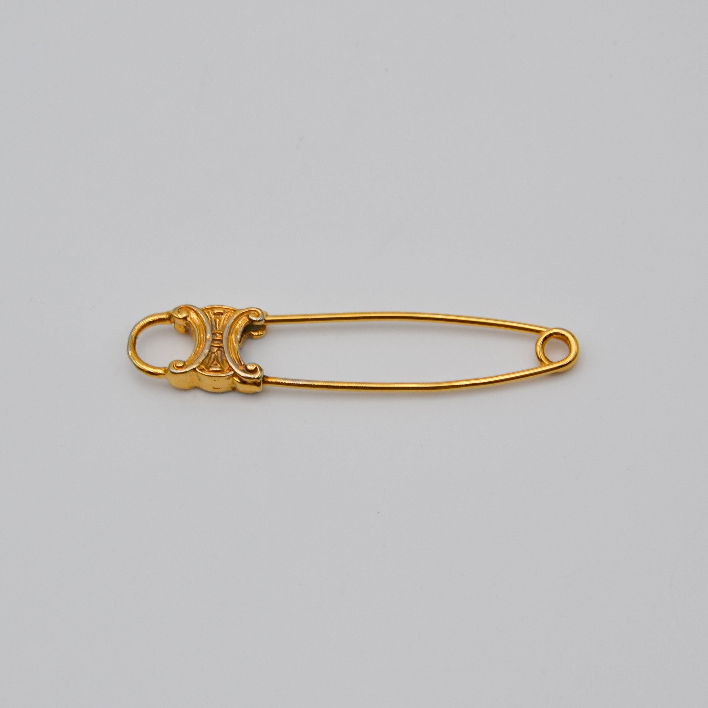Céline Pin Triomphe Logo Brooch