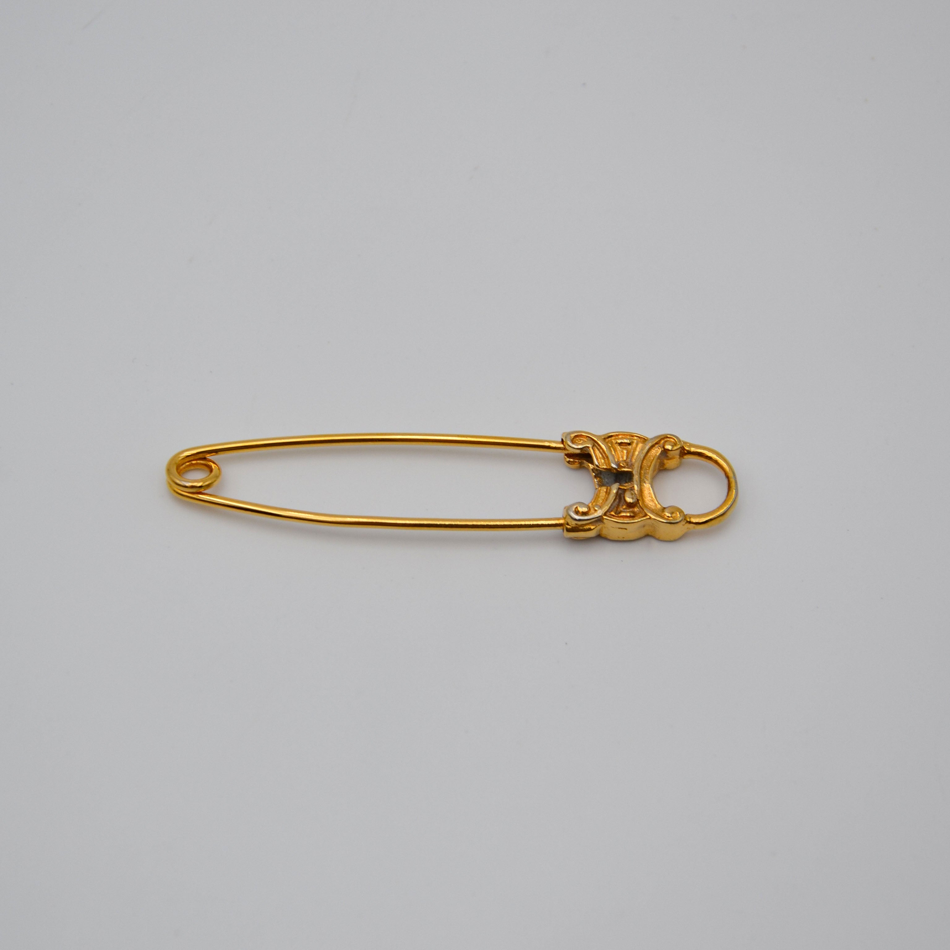 Céline Pin Triomphe Logo Brooch